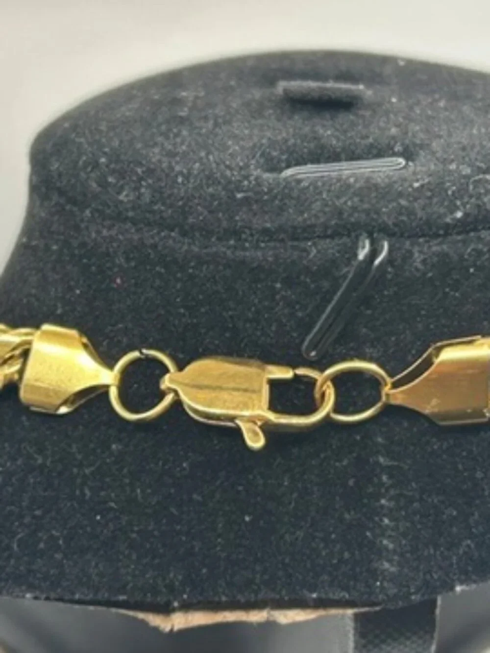 Real Gold Cuban Chain 8mm 20 Inch Stainless Steel Plated Solid Waterproof Mens